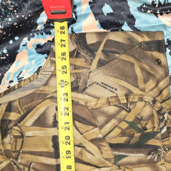 Filson Advantage Wetlands Waterfowl Camo Vest Xl Waxed Style 436WL Cropped Rare - Picture 7 of 8